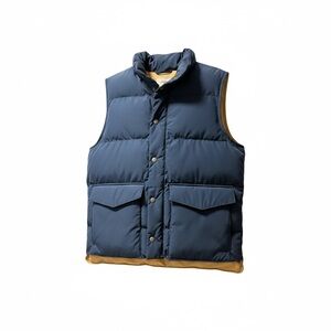 Alpine Design Navy and Tan Puffer Vest